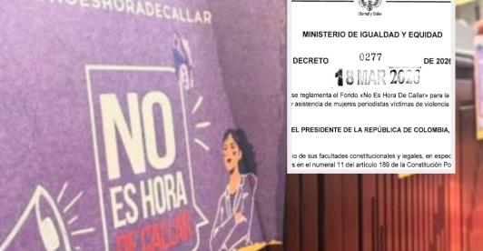 Fondo de No es Hora de Callar. / Foto: Archivo y Decreto.