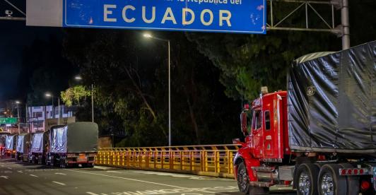 Aranceles de Colombia a Ecuador. / Foto: AFP.