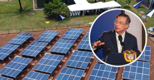 Petro sobre generación de energía limpia. / Fotos: Presidencia y MinEnergía.