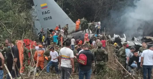 Aumenta a 68 el número de muertos por accidente del avión Hércules de la FAC en Putumayo