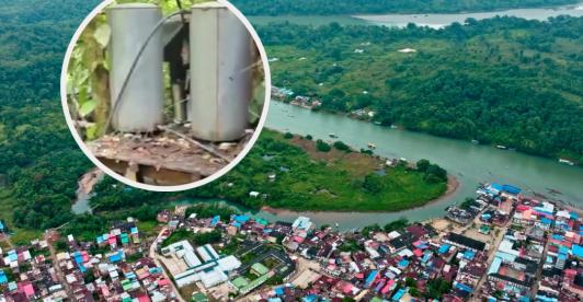 Desmantelan laboratorio de cocaína en Barbacoas. / Fotos: Radio Nacional y captura de pantalla.