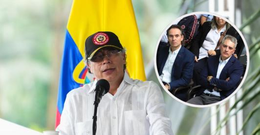 Petro sobre versión de presunto atentado contra gobernador de Antioquia y alcalde de Medellín. / Fotos: Presidencia y AFP.