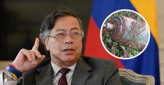 Petro da más detalles de bomba ecuatoriana en Colombia. / Foto: Presidencia y RTVC.