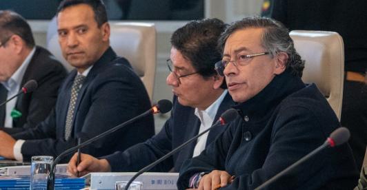 Presidente Petro denuncia presunto bombardeo de Ecuador. / Foto: Presidencia.