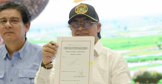Presidente Petro firma en Cereté la Ley de Jurisdicción Agraria.