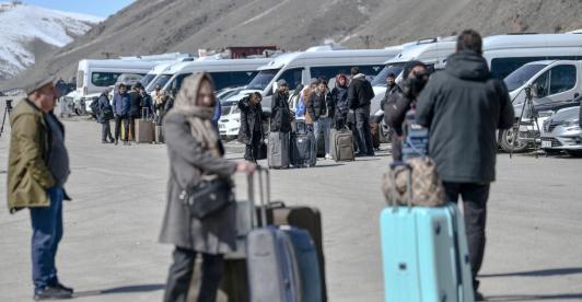 Desplazados en Irán y el Líbano. / Foto: AFP.