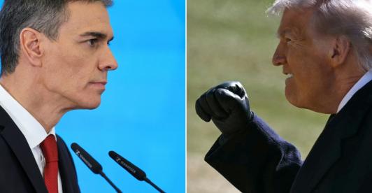 Sánchez prohíbe el uso del espacio aéreo a EE.UU. / Foto: AFP.