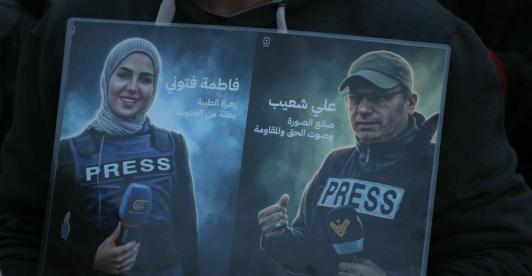 Tres periodistas libaneses asesinados por Israel en el sur del Líbano.
