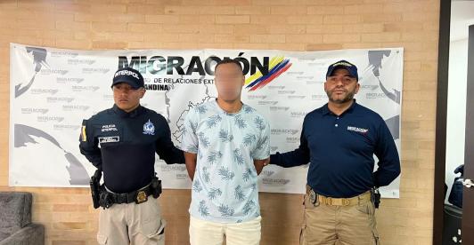Ciudadano extranjero buscado por Interpol fue detenido en hotel de Bogotá