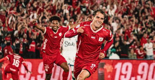 América de Cali en Bogotá. / Foto: X América de Cali.