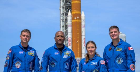 Tripulación de Artemis 2. / Foto: AFP.