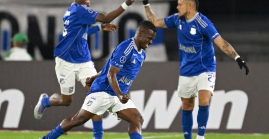 Victoria de Millonarios en la Copa Sudamericana. / Foto: AFP.