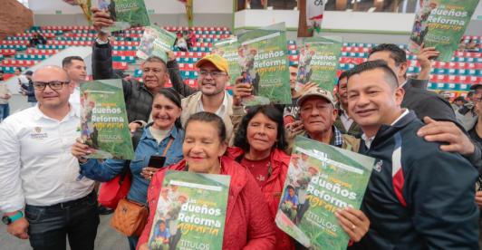 Entrega de Tierras en Boyacá. / Foto: ANT.