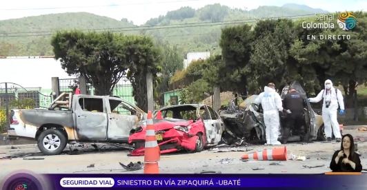 Explosión de carrotanque deja 5 muertos y 19 heridos en Accidente en vía Zipaquirá-Ubaté