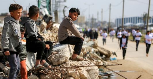 Actos genocidas en Gaza. / Foto: AFP.