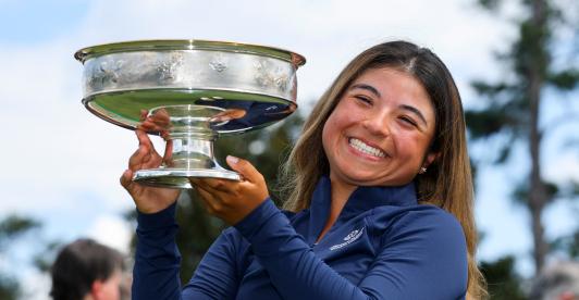 María José Marín hace historia en EE. UU, siendo la primera latina en ganar el torneo aficionado femenino de golf