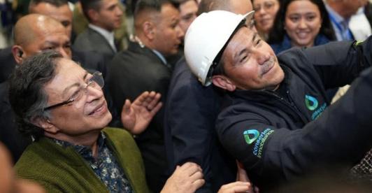 Petro responde a abucheos. / Foto: Presidencia.