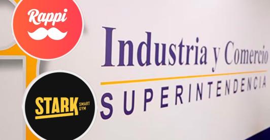 SIC sanciona a Rappi y Stark Gym. / Fotos: SIC y logos de Rappi y Stark Gym.