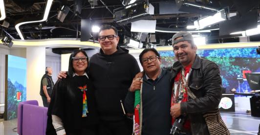 Reconocimiento a Hollman Morris e INRAVISIÓN. / Foto: Nairo Jacanamijoy.