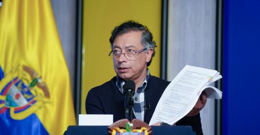 Presidente Gustavo Petro denuncia red internacional para desestabilizar su Gobierno