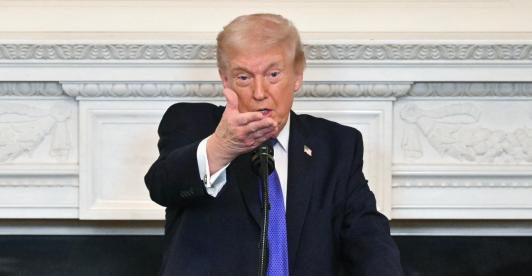 Desaprobación de Donald Trump. / Foto: AFP.