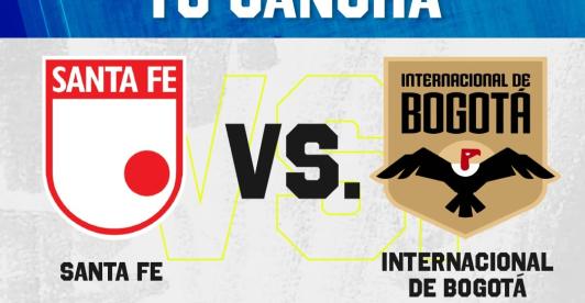 Santa Fe vs. Inter de Bogotá. 