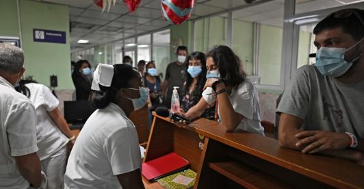 Ayuda humanitaria en Cuba. / Foto: AFP.