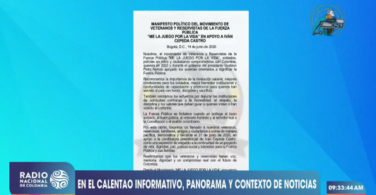 Veteranos y reservistas se unen a la campaña de Iván Cepeda