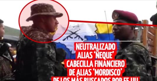 Cauca: tropas del Ejército neutralizan a alias Ñeque