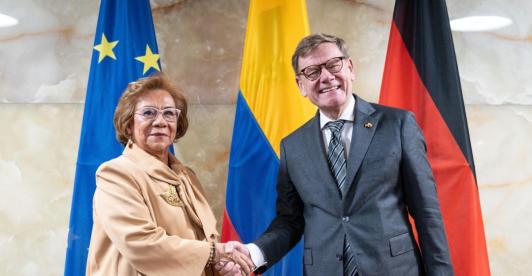 Cancilleres de Colombia y Alemania. / Foto: Cancillería.