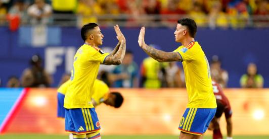 Colombia en el mundial. / Foto: AFP.