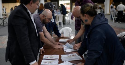 Escrutinio. / foto: AFP.