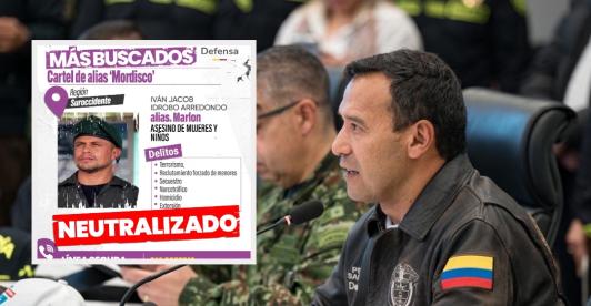 MinDefensa anuncia la neutralización de alias Marlon. / Fotos: MinDefensa.