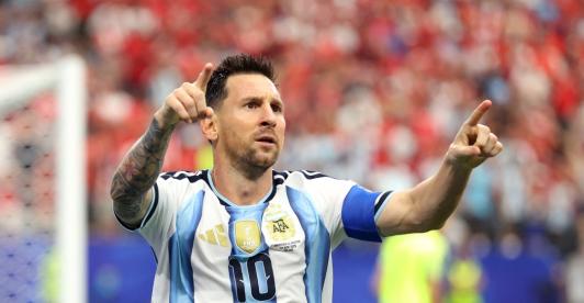 Lionel Messi en el mundial. / Foto: AFP.