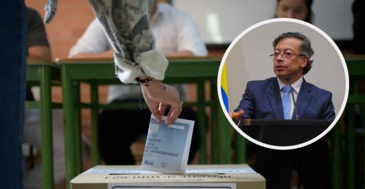 Petro sobre la clase media bogotana. / Fotos: AFP y Presidencia.