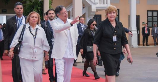 Petro en Panamá. / Foto: Presidencia.