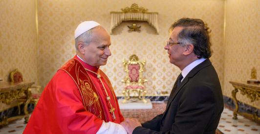 Petro y el Papa León XIV se reunieron en el Vaticano