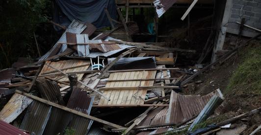 Chocó inicia la reconstrucción tras el terremoto. Foto: Defensoría del Pueblo