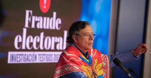 Presidente Gustavo Petro expone pruebas de presunto fraude electoral en las elecciones presidenciales de 2026