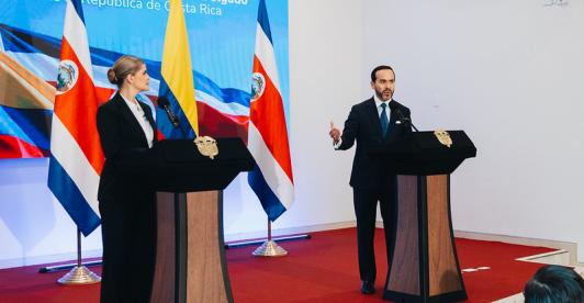 Colombia y Costa Rica fortalecen cooperación en seguridad, inteligencia y lucha antidrogas