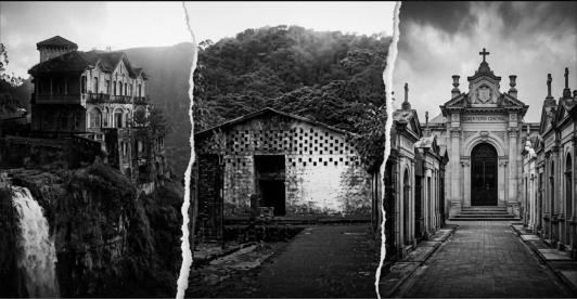 Vista patrimonial de los lugares misteriosos de Colombia con enfoque en la arquitectura histórica y preservación del territorio.