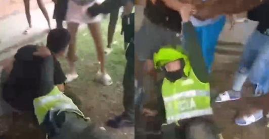 Agresion-a-policia-en-Cali.jpg