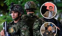 Mensajes navideños para soldados en Radio Nacional. / Fotos: Presidencia, Ejército y RTVC.