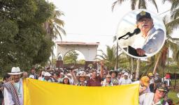 Petro sobre hacienda La Virgen del Cobre. / Fotos: ANT y Presidencia.