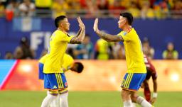 Colombia en el mundial. / Foto: AFP.