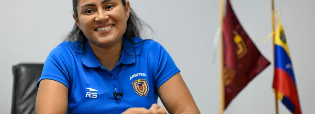 La árbitra venezolana Migdalia Rodríguez