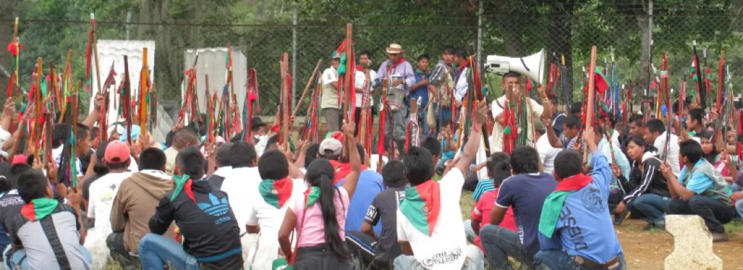 comunidades indígenas en asamblea