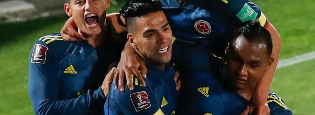 Radamel Falcao con la selección Colombia