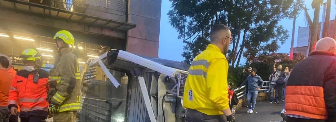 Emergencia en Medellín por la caída de una cabina del Metrocable