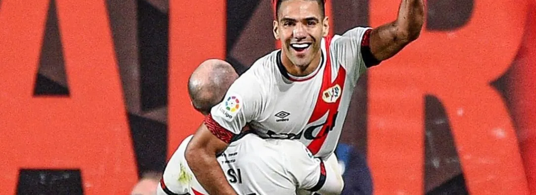 Falcao en celebración de los 100 años del Rayo Vallecano
